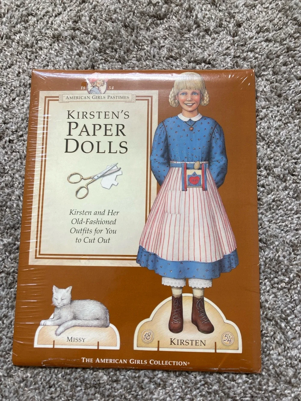 Vintage Kirsten's Paper Dolls American Girl NIP Sealed American Girls Pastimes